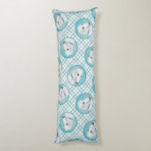 Borzoi White Schilderij Russische Wolfshond Dog Ar Lichaamskussen (Achterkant (Verticaal))