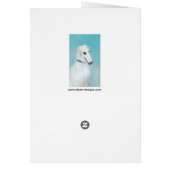Borzoi (wit) schilderen - Kute Original Dog Art (Achterkant)