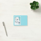 Borzoi (wit) schilderen - Kute Original Dog Art Post-it® Notes (Kantoor)