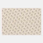 Borzoi Zilveren Brindle Schilderij Wolfshond Dog A Inpakpapier Vel (Voorkant)