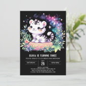 Bos Aandoenlijke Tijger Verjaardag Kaart (Staand voorkant)