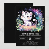 Bos Aandoenlijke Tijger Verjaardag Kaart (Voorkant / Achterkant)