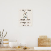 Bos alfabet kleuterprint poster (Keuken)