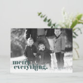 Bos | Alles-foto Merry Feestdagenkaart (Staand voorkant)