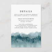 Bos Aquarel Trouwdetails Informatiekaartje (Voorkant)