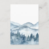 Bos Aquarel Trouwdetails Informatiekaartje (Achterkant)