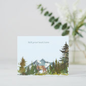 Bos Avontuur Rustieke Herten Briefkaart (Staand voorkant)