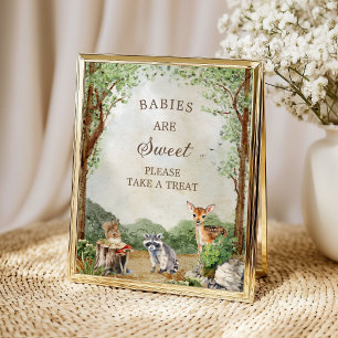 Bos Baby Shower Behandel Tafel Poster