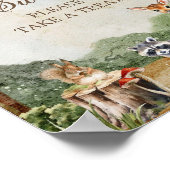 Bos Baby Shower Behandel Tafel Poster (Hoek)