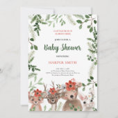 Bos Baby shower Bosdieren Groen Kaart (Voorkant)