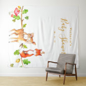 Bos Baby Shower Fotohokje Achtergrond Wandkleed (In Situ (horizontaal))