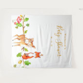 Bos Baby Shower Fotohokje Achtergrond Wandkleed (Voorkant (horizontaal))