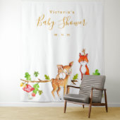 Bos Baby Shower Fotohokje Achtergrond Wandkleed (In situ)