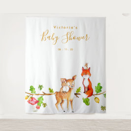Bos Baby Shower Fotohokje Achtergrond Wandkleed