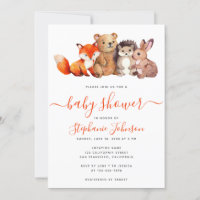 Bos Baby Shower Mooie Waterverf Dieren