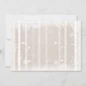 Bos Baby shower uitnodiging Wintersneeuwvlokken (Achterkant)