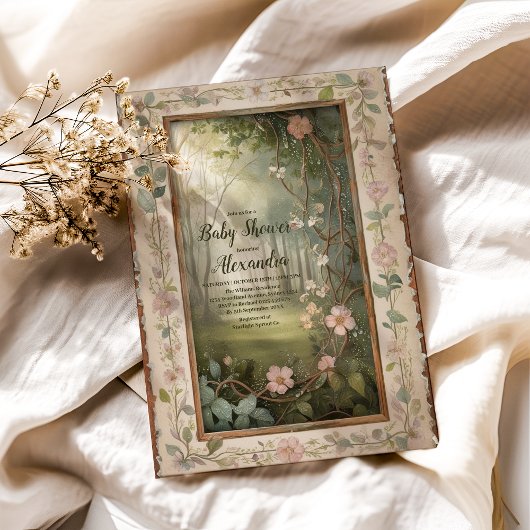 Bos-babyshower Kaart