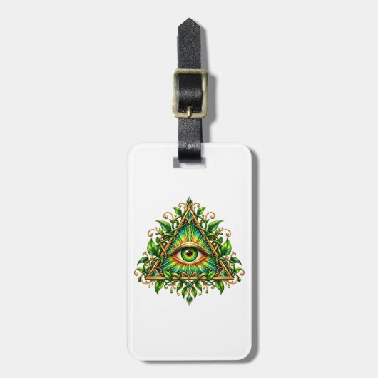 Bos Baldakijn All-Seeing Eye Bagage Label (Voorkant verticaal)