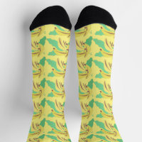 Bos Banaan fruit groen Patroon Blauw