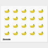 BOS BANANEN GELE VRUCHT RONDE STICKER (Vel)
