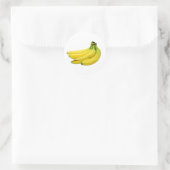 BOS BANANEN GELE VRUCHT RONDE STICKER (Tas)