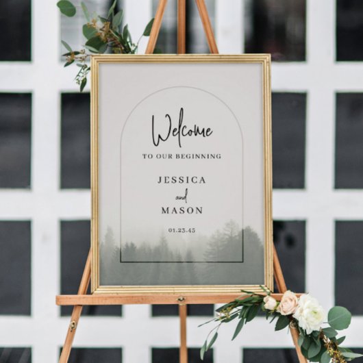 Bos Bergen Woud Den Trouw Welkom Bord Poster