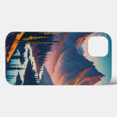 Bos Berghorizon met zonsopgang Case-Mate iPhone Case (Achterkant (horizontaal))