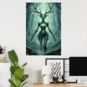 Bos Beschermer Geest Fantasie Kunst Poster (Thuiskantoor)