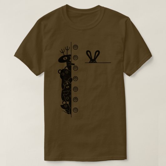 Bos Binnen Mijn Shirt Pocket Animals Beer Cat Dee (Design voorkant)