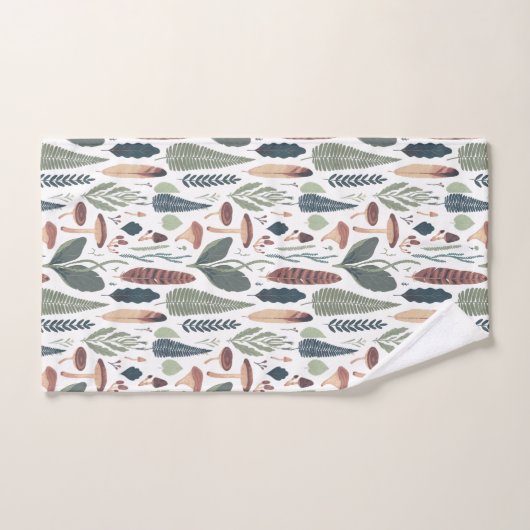 Bos bladeren & gebladerte patroon bad handdoek (Handdoek)