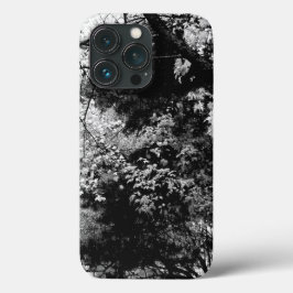 Bos Bladeren Loof Patronen Natuur Zwart Wit Case-Mate iPhone Case