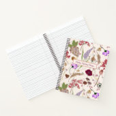 Bos-bloem bruiloftsplanner notitieboek (Binnen)