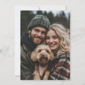 Bos Bloemen Bloemstuk Rustieke Foto Bruiloft Save The Date (Achterkant)