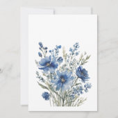 Bos bloemen Elegante aquarel Bedankkaart (Voorkant)
