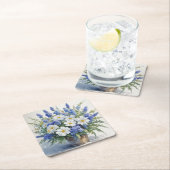 Bos bloemen Elegante aquarel Kartonnen Onderzetters (Insitu)