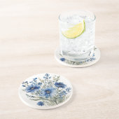 Bos bloemen elegante aquarel zandsteen onderzetter (Zijkant)