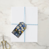 Bos Bloemen Elegante Waterverf Cadeaulabel (Met Touw)