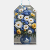 Bos Bloemen Elegante Waterverf Cadeaulabel (Achterkant)