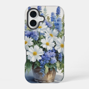 Bos Bloemen Elegante Waterverf iPhone 16 Hoesje