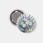 Bos Bloemen Elegante Waterverf Magneet (Voorkant / Achterkant)