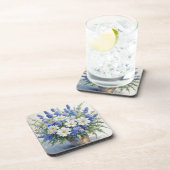 Bos bloemen Elegatieve waterverf Bier Onderzetter (Rechterzijde)