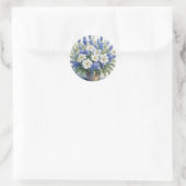 Bos bloemen Elegitisch aquarel Ronde Sticker (Tas)