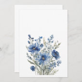 Bos bloemen Elegitisch aquarel Save The Date (Voorkant / Achterkant)