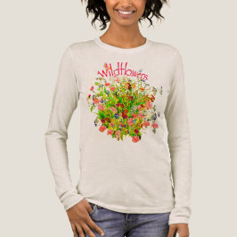 Bos bloemen met tekst Tri-Blend shirt