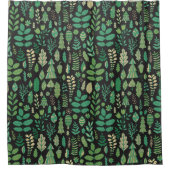  bos bloemennaadloos ontwerp douchegordijn (Voorkant)