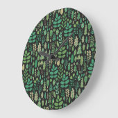  bos bloemennaadloos ontwerp grote klok (Hoek)