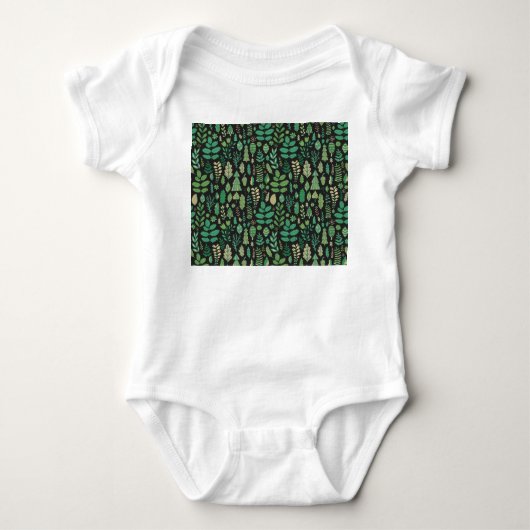 bos bloemennaadloos ontwerp romper (Voorkant)