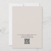  bos bloemenvaren bruiloft + QR details Kaart (Achterkant)