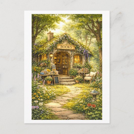 Bos Boekwinkel Briefkaart (Voorkant)