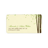 Bos Bomen Bruiloft Adresetiketten Etiket (Voorkant)